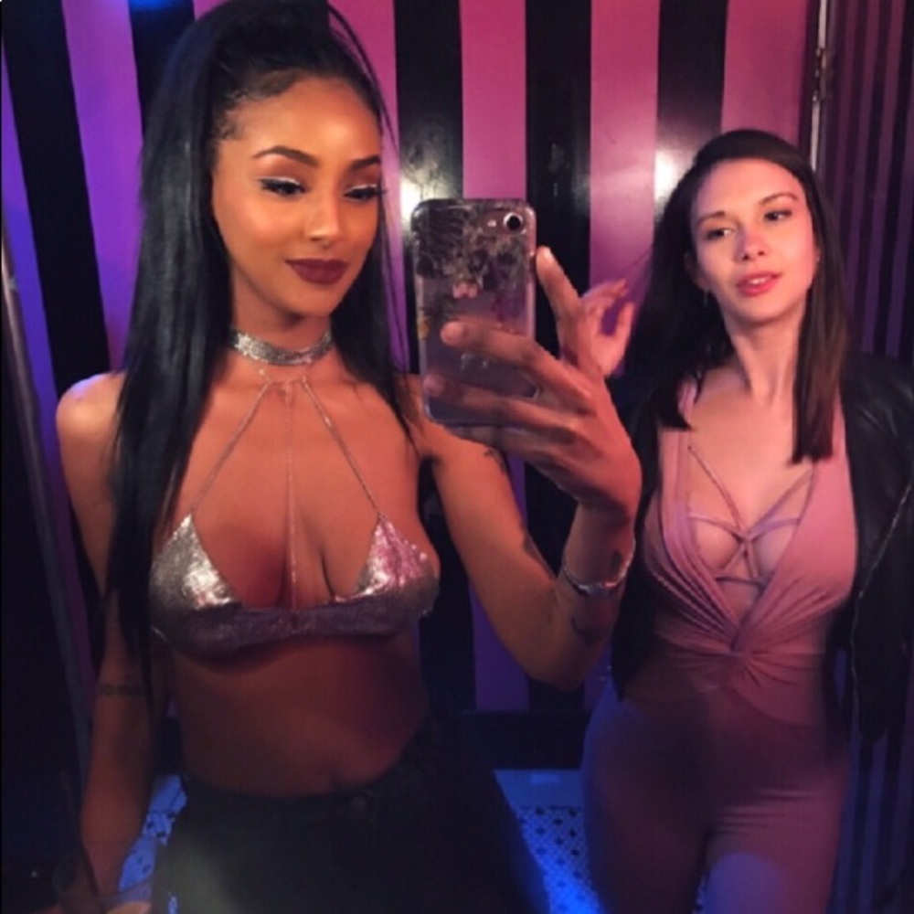 Sexy pink jumpsuit